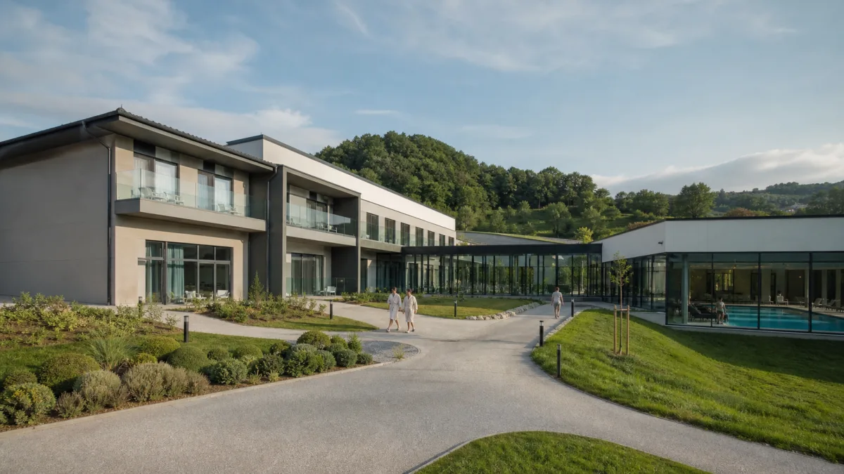 Thermalhotel mit Pool, Wellnessbereich und barrierefreiem Zugang