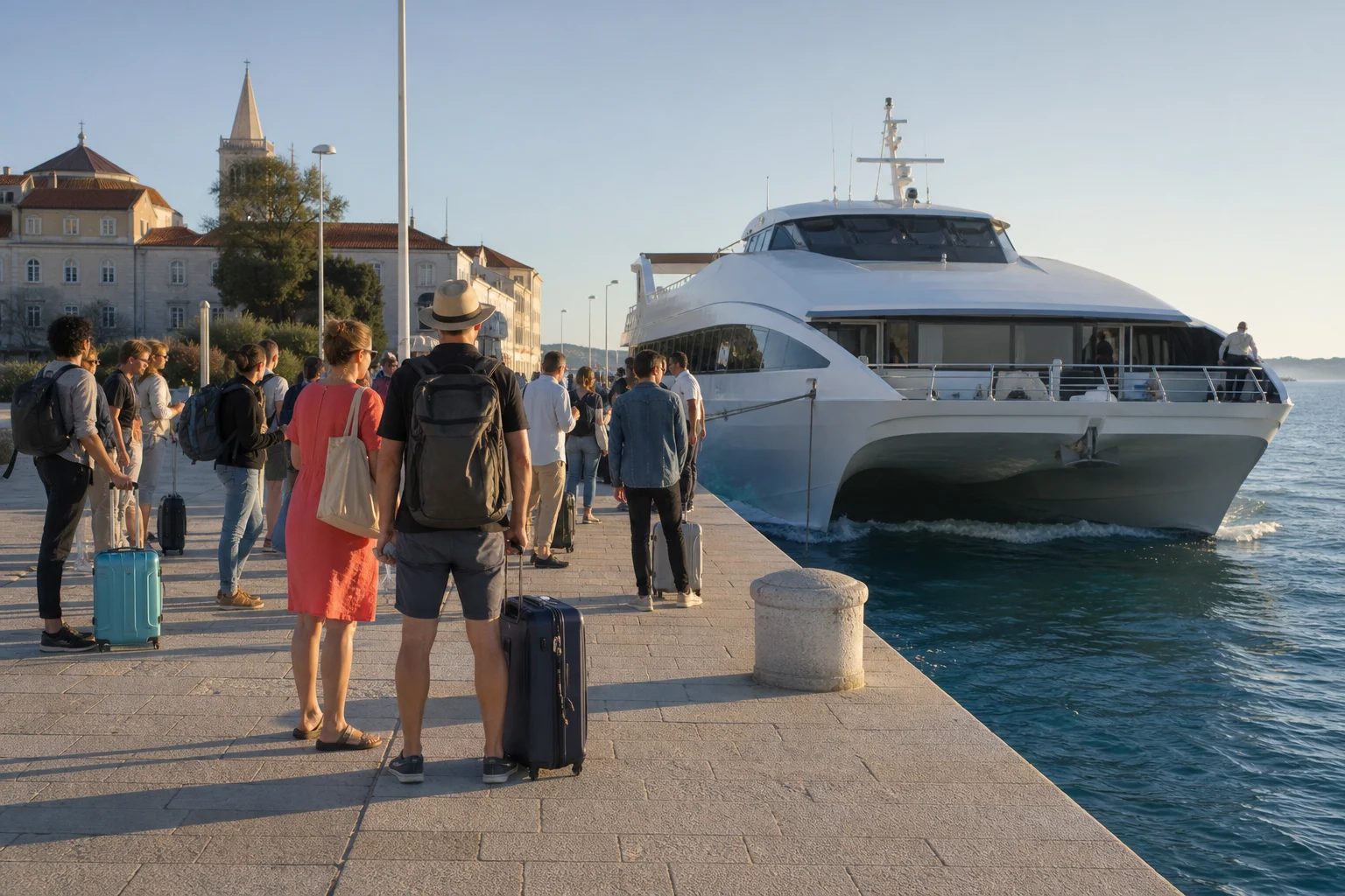 Golden-Beach-Themenkarte zur Schnellbootlinie Zadar–Ancona